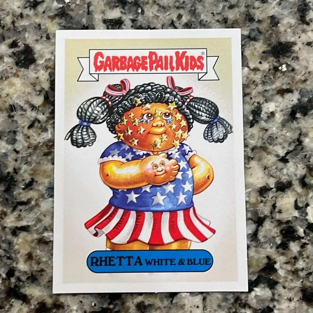 Garbage Pail Kids GPK Greenlight Rhetta White & Blue card Topps